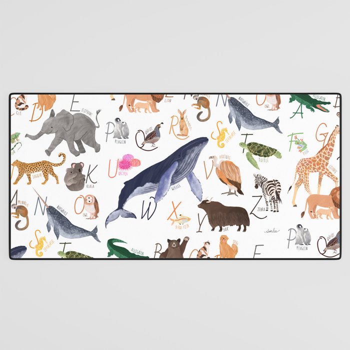 Animal Alphabet Desk Mat Gallery Image 3