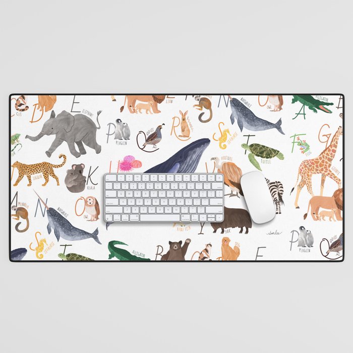 Animal Alphabet Desk Mat Gallery Image 1