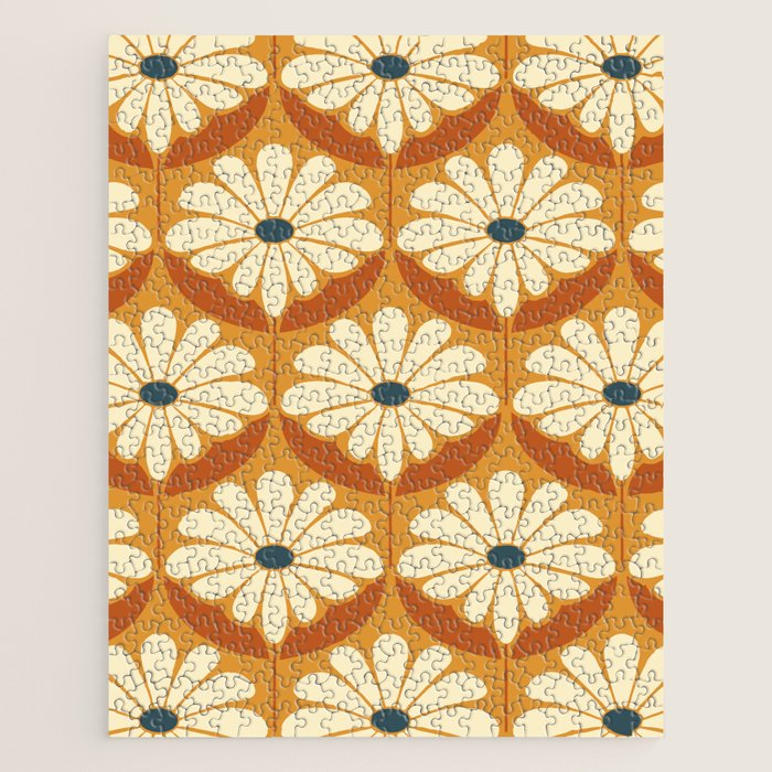 Flower Power - Retro Color Palette Jigsaw Puzzle Gallery Image 1