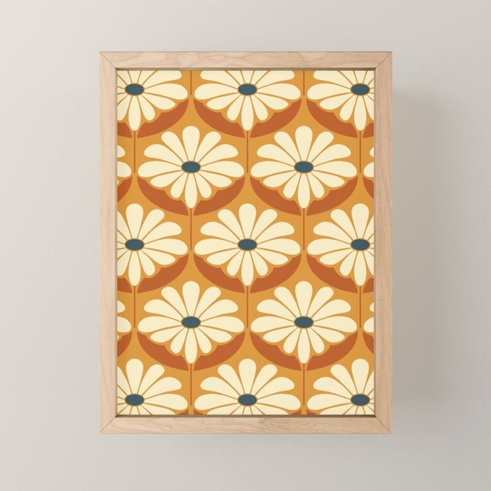 Flower Power - Retro Color Palette Mini Art Print Gallery Image 1