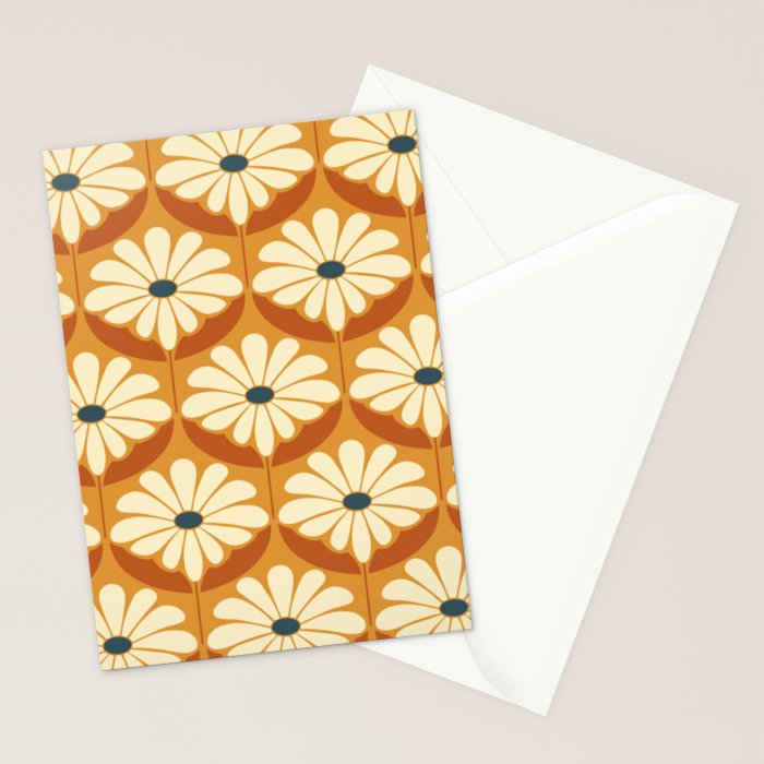 Flower Power - Retro Color Palette Stationery Card Gallery Image 2