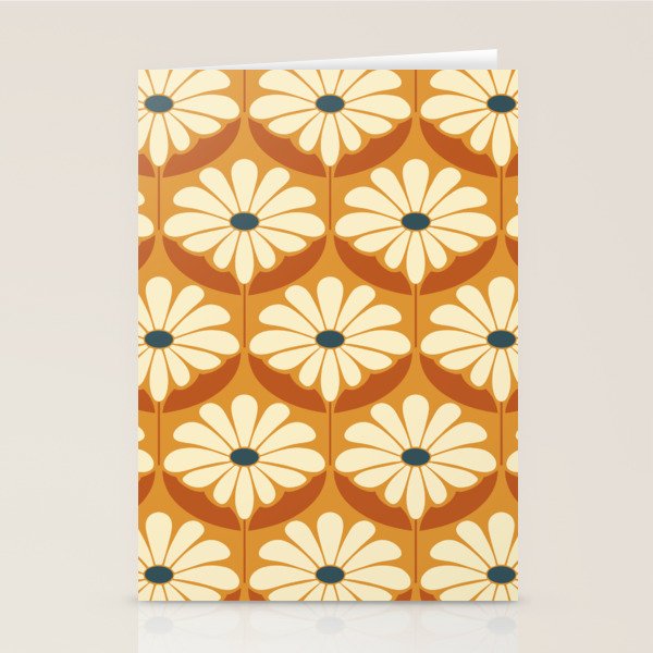 Flower Power - Retro Color Palette Stationery Card Gallery Image 1
