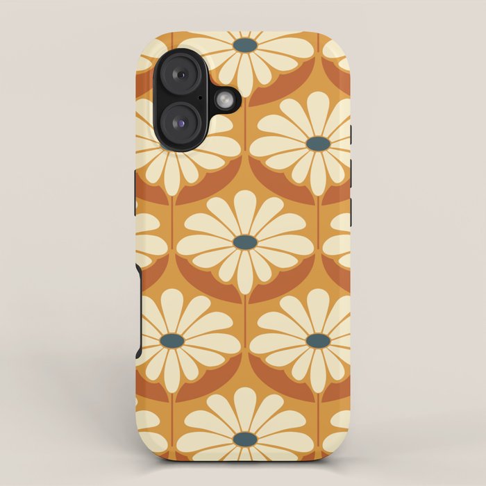Flower Power - Retro Color Palette iPhone Case Gallery Image 1