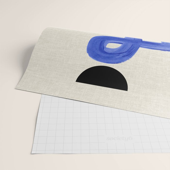 Blue Spiral Eclipse Wrapping Paper Gallery Image 2