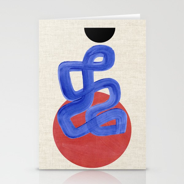 Blue Spiral Eclipse Stationery Card Gallery Image 2
