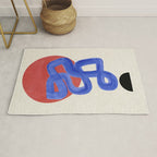 Blue Spiral Eclipse Rug Gallery Image 1