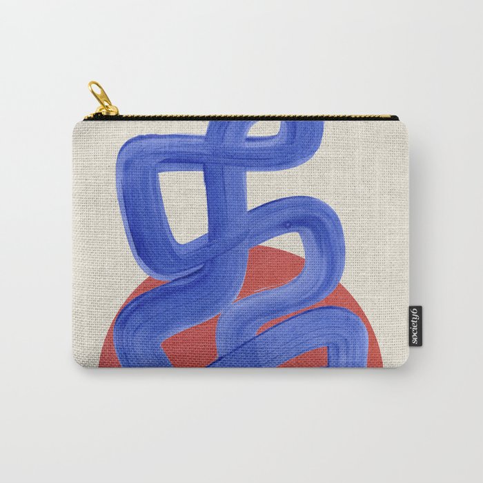 Blue Spiral Eclipse Carry All Pouch Gallery Image 1