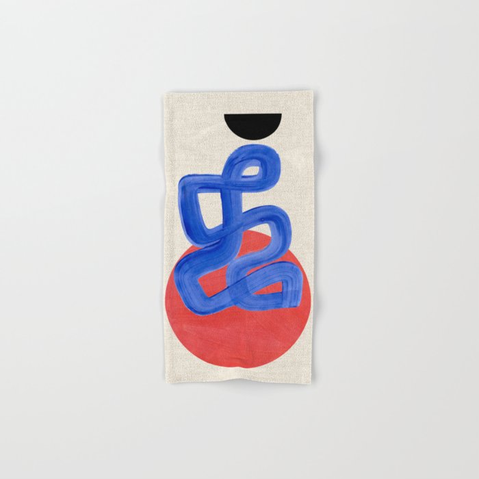 Blue Spiral Eclipse Bath Towel Gallery Image 1
