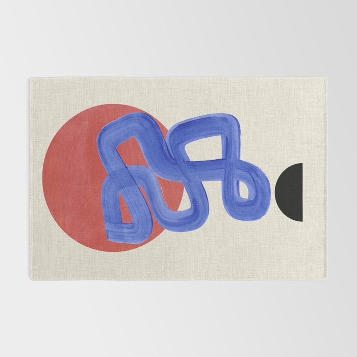 Blue Spiral Eclipse Rug Gallery Image 2