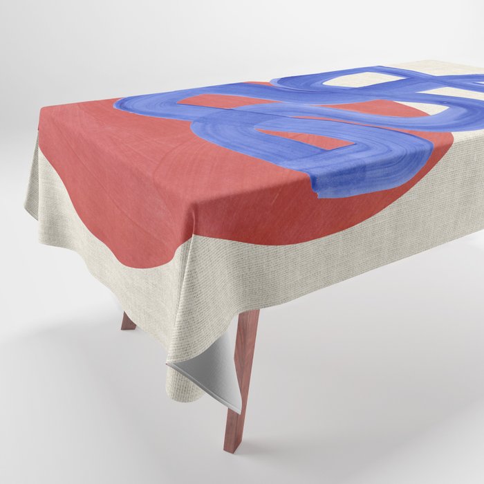 Blue Spiral Eclipse Tablecloth Gallery Image 1