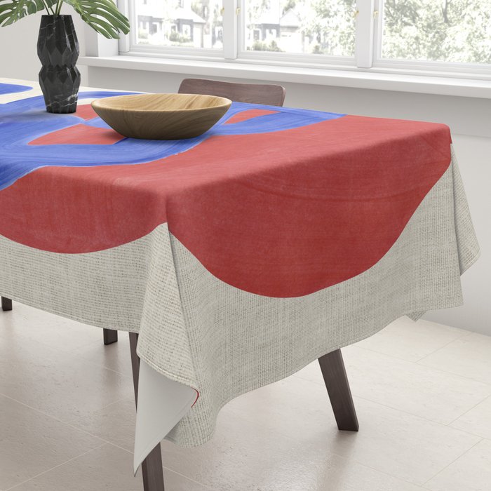 Blue Spiral Eclipse Tablecloth Gallery Image 3