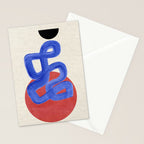 Blue Spiral Eclipse Stationery Card Gallery Image 2