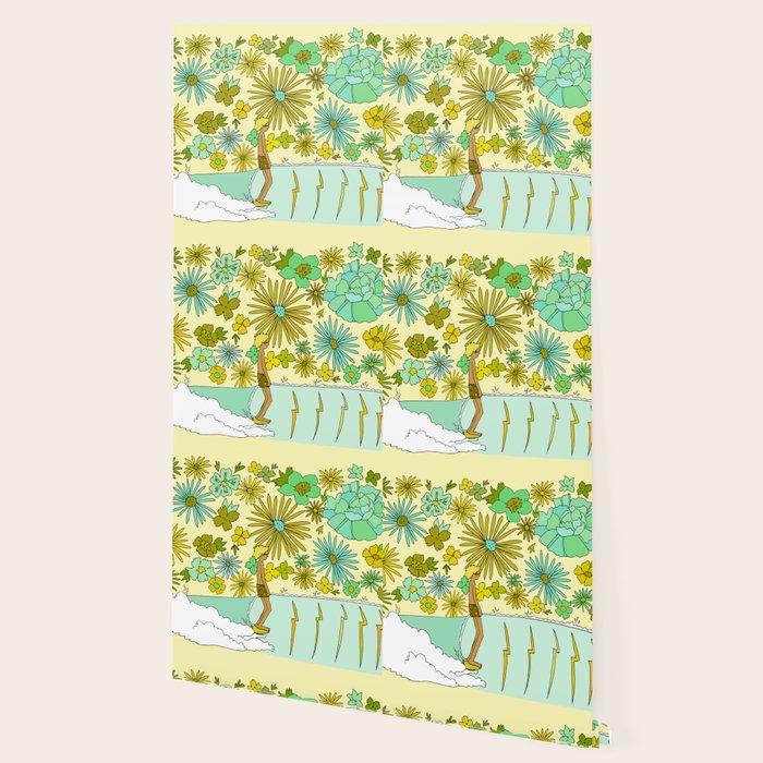 retro daydreams hang 10 florida // retro surf art by surfy birdy Wallpaper Gallery Image 2