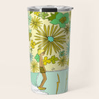 retro daydreams hang 10 florida // retro surf art by surfy birdy Travel Mug Gallery Image 1