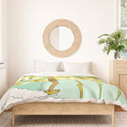 retro daydreams hang 10 florida // retro surf art by surfy birdy Duvet Cover Gallery Image 3