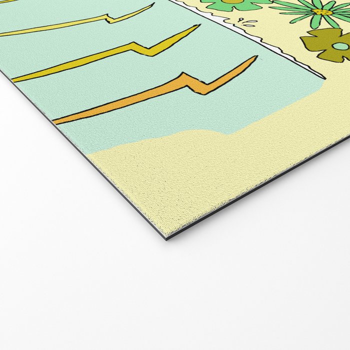 retro daydreams hang 10 florida // retro surf art by surfy birdy Welcome Mat Gallery Image 2