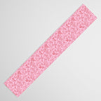 Coquette Valentines Day Bows in Colored Pencil Table Runner Gallery Image 3