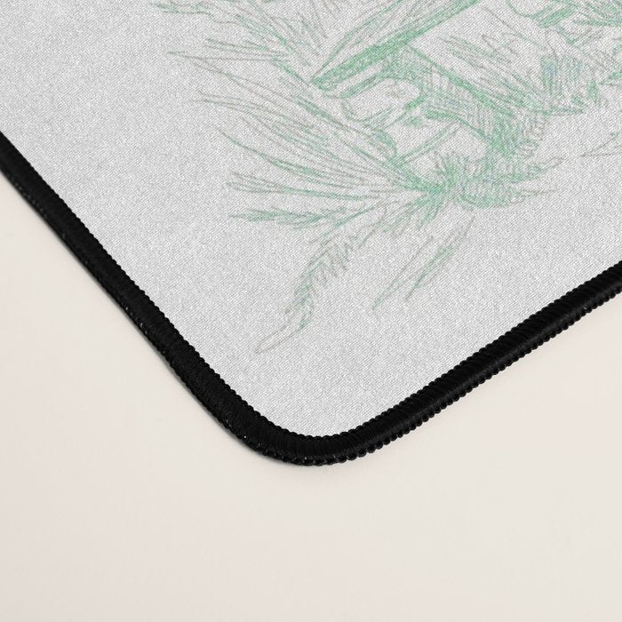 Toile de Jouy Vintage French Light Green & White Desk Mat Gallery Image 4