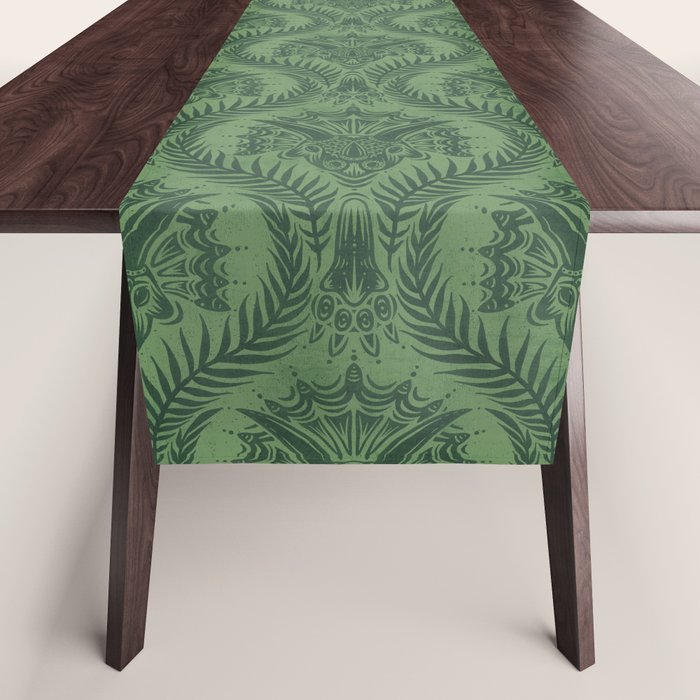 Triceratops Damask - Fern Table Runner Gallery Image 1