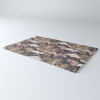 Fox Cubs in Moonlit Garden Rug Gallery Image 3