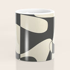 Modern Abstract Contrast - Noir Coffee Mug Gallery Image 4