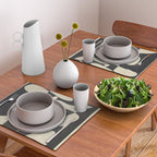 Modern Abstract Contrast - Noir Placemat Gallery Image 2