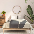 Modern Abstract Contrast - Noir Comforter Gallery Image 3