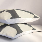 Modern Abstract Contrast - Noir Pillow Sham Gallery Image 3