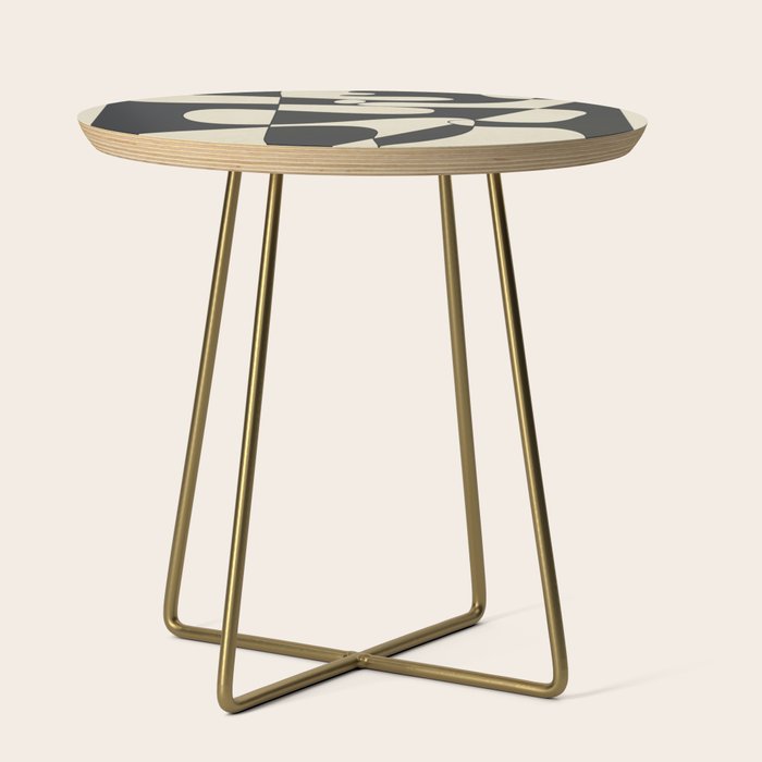 Modern Abstract Contrast - Noir Side Table Gallery Image 1