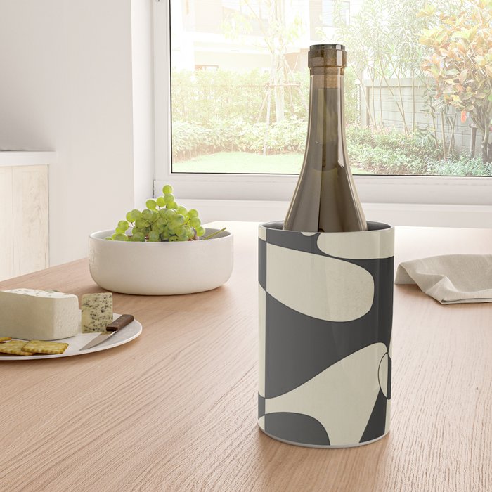 Modern Abstract Contrast - Noir Wine Chiller Gallery Image 4