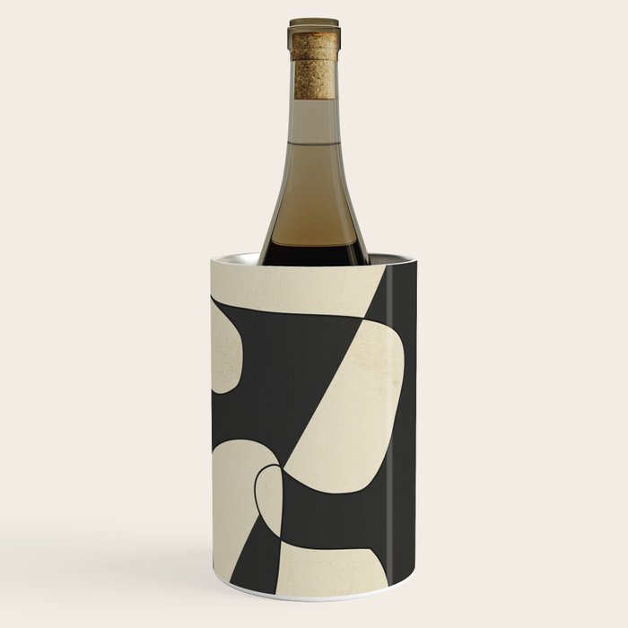 Modern Abstract Contrast - Noir Wine Chiller Gallery Image 3