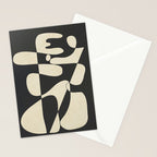 Modern Abstract Contrast - Noir Stationery Card Gallery Image 2