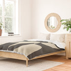 Modern Abstract Contrast - Noir Duvet Cover Gallery Image 2