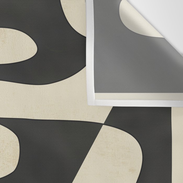 Modern Abstract Contrast - Noir Wall Tapestry Gallery Image 3