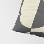 Modern Abstract Contrast - Noir Pillow Sham Gallery Image 4
