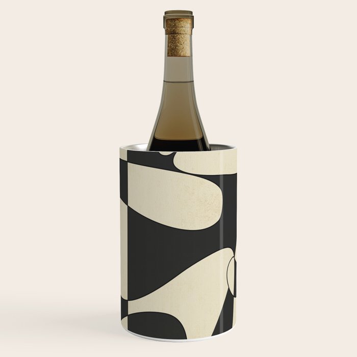 Modern Abstract Contrast - Noir Wine Chiller Gallery Image 1
