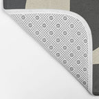Modern Abstract Contrast - Noir Bath Mat Gallery Image 2