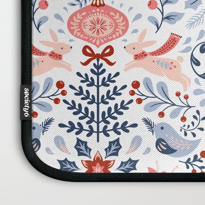 Folk Art Christmas Laptop Sleeve Gallery Image 3