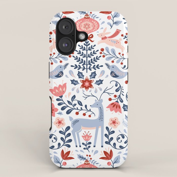 Folk Art Christmas iPhone Case Gallery Image 1