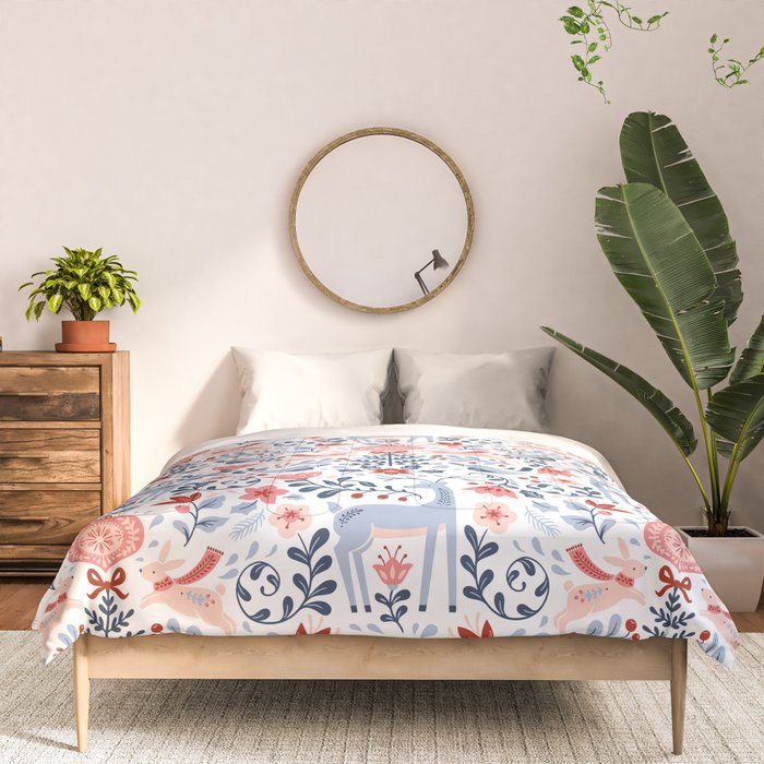 Folk Art Christmas Comforter Gallery Image 3