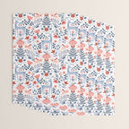 Folk Art Christmas Wrapping Paper Gallery Image 3