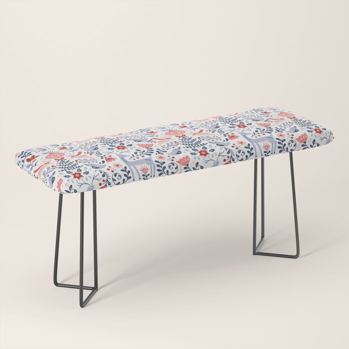 Folk Art Christmas Bench Gallery Image 1