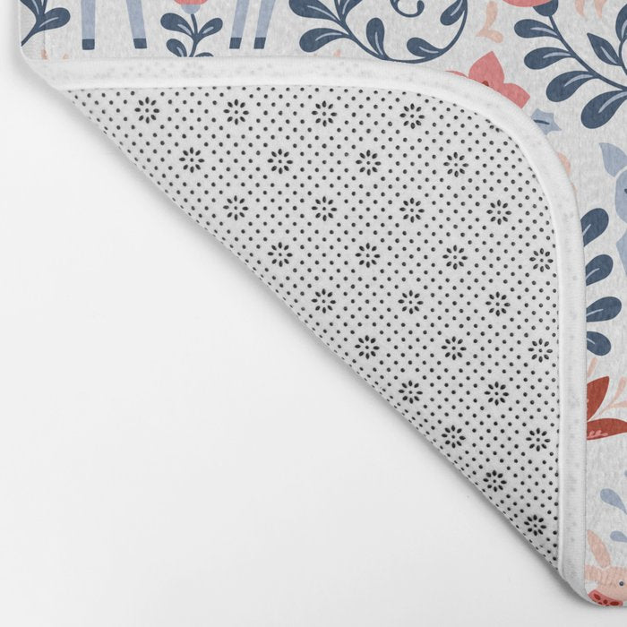 Folk Art Christmas Bath Mat Gallery Image 2