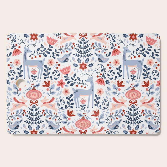 Folk Art Christmas Cutting Board Gallery Image 1