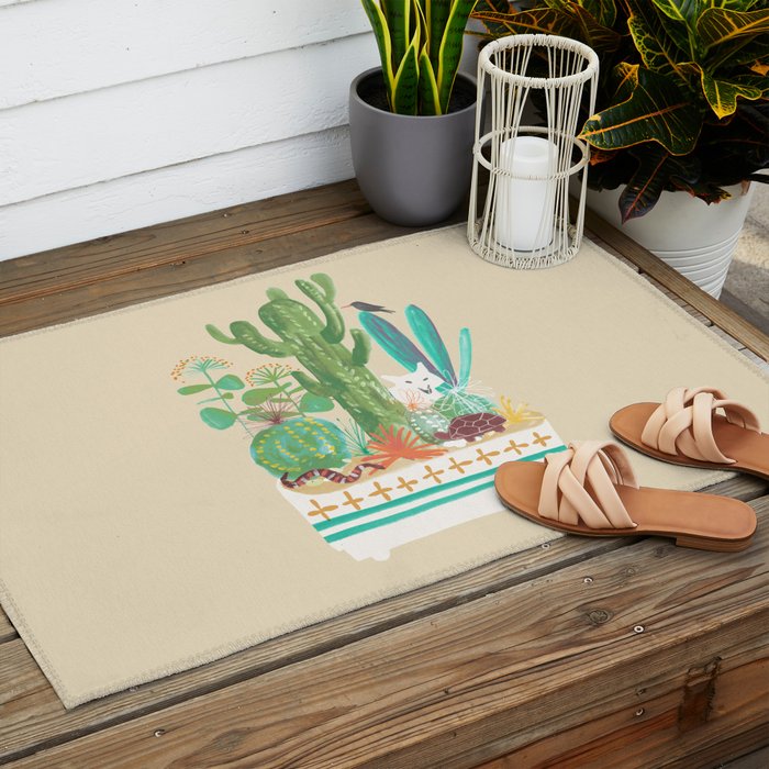 Desert planter Outdoor Rug Gallery Image 2