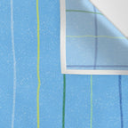 Textured Picnic Pattern in Sky Blue Wall Tapestry Gallery Image 3