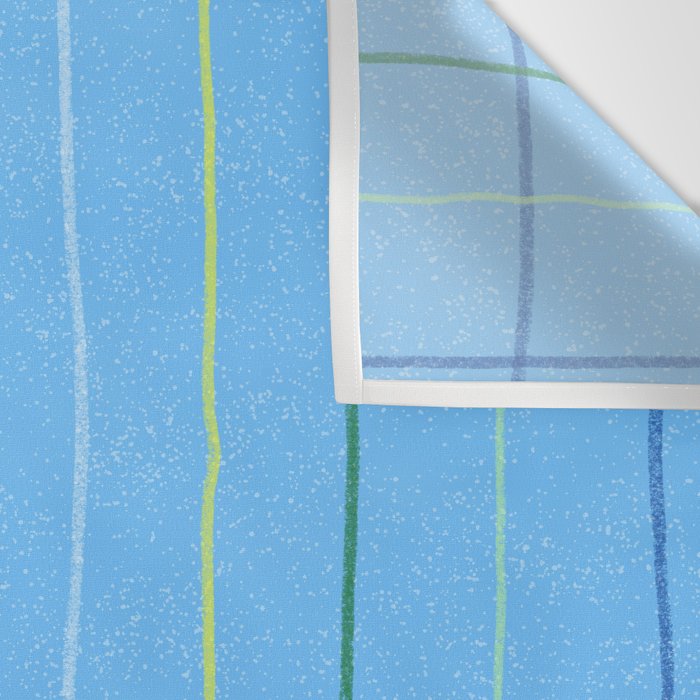 Textured Picnic Pattern in Sky Blue Wall Tapestry Gallery Image 3