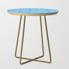 Textured Picnic Pattern in Sky Blue Side Table Gallery Image 1