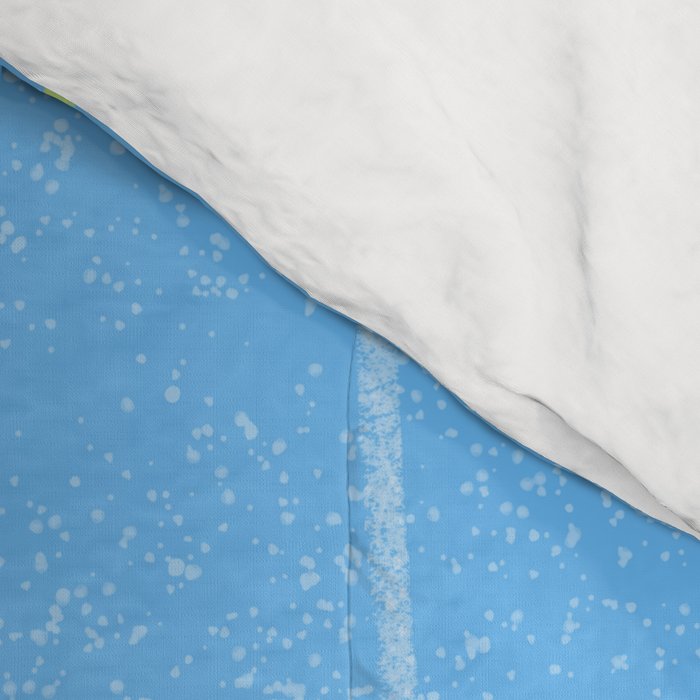 Textured Picnic Pattern in Sky Blue Comforter Gallery Image 4