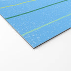 Textured Picnic Pattern in Sky Blue Welcome Mat Gallery Image 2